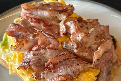 Bacon avocado toast 