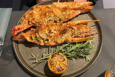 Big tiger shrimp 