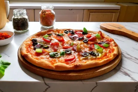 Sebzeli Pizza