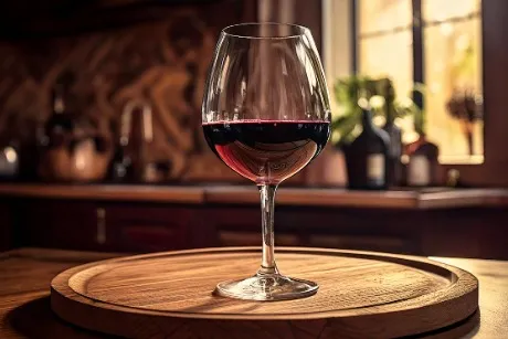 KIRMIZI ŞARAP  VE KADEH