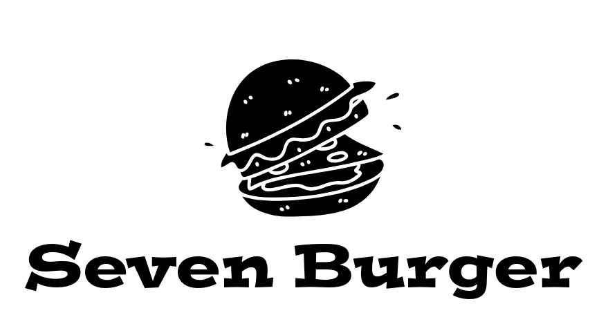 Seven Burger white logo